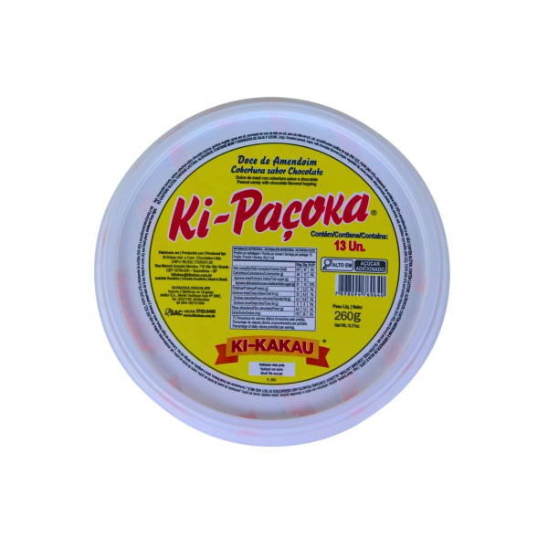Paçoca Rolha Chocolate Ao Leite 260g Ki Kakau