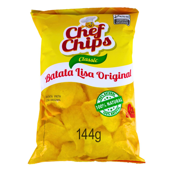 Batata Lisa 144 Gramas Original Chef Chips